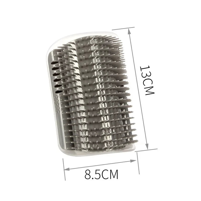 Cat Self Groomer Massage Comb For Corner Scratcher With Catnip