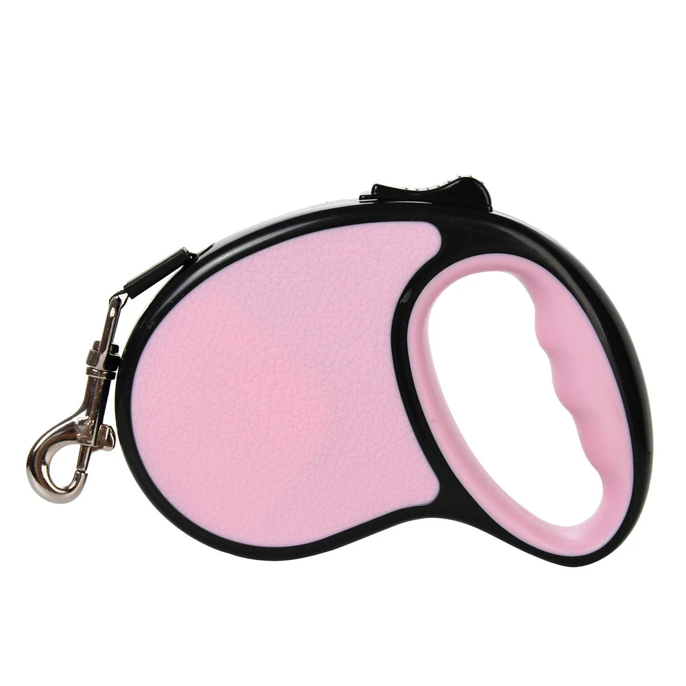 Retractable Nylon Dog Leash With ABS Case Heavy Duty