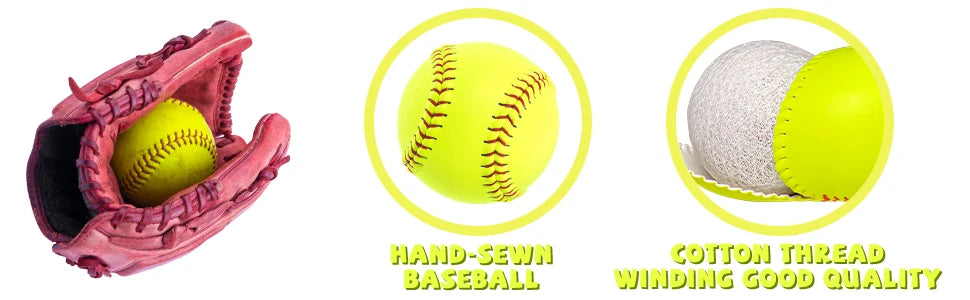 Six Pack Softball Practice Balls For Youth And Adults