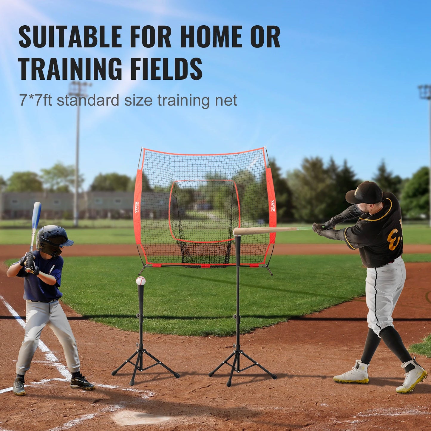 VEVOR Baseball Softball Practice Net Portable Training Net for Hitting