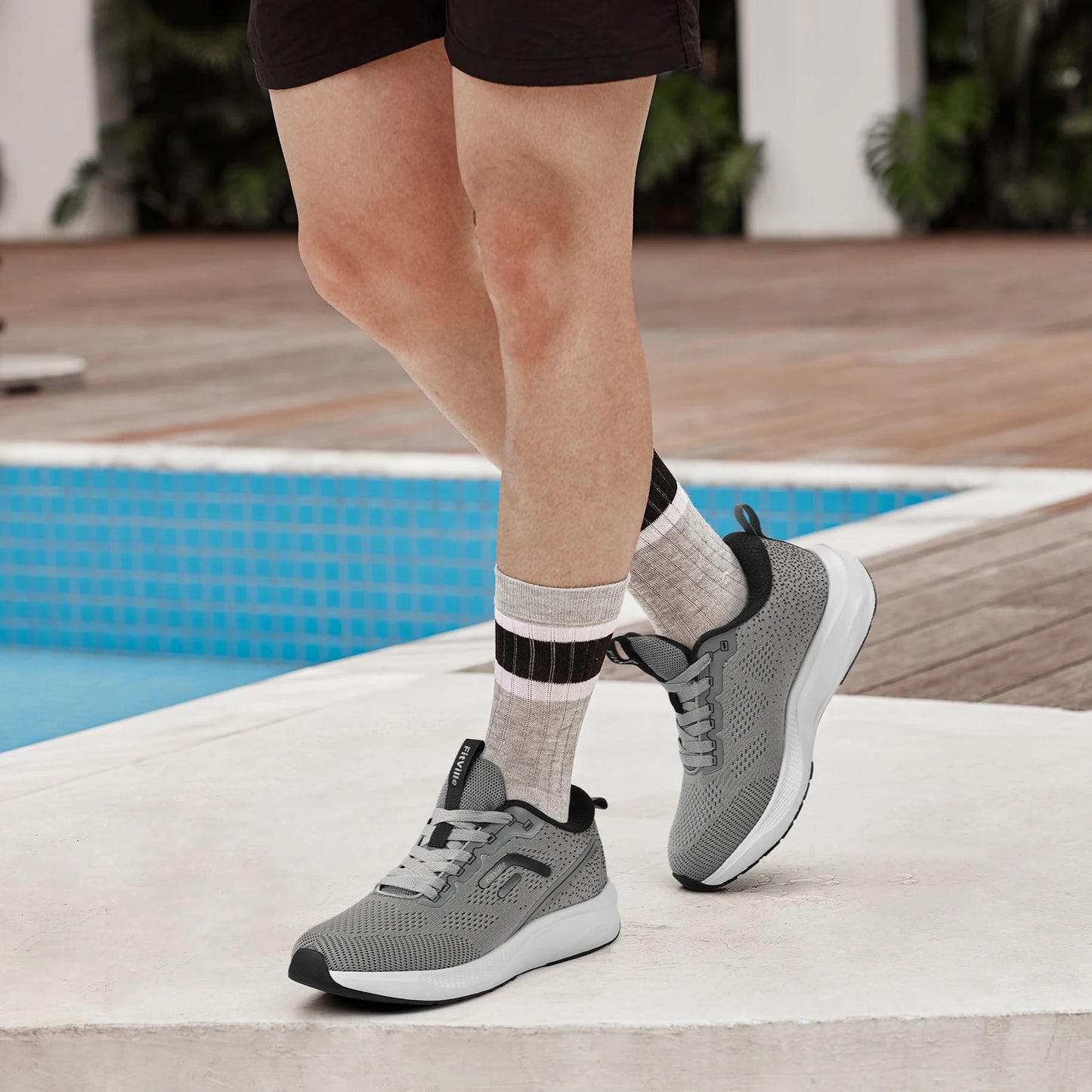 Fitville Men's Sport Running Shoes Breathable Lightweight Training Footwear