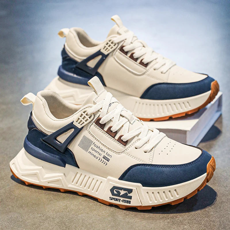 NONE Men's Casual Sports Shoes Thick Sole Breathable Running Shoes