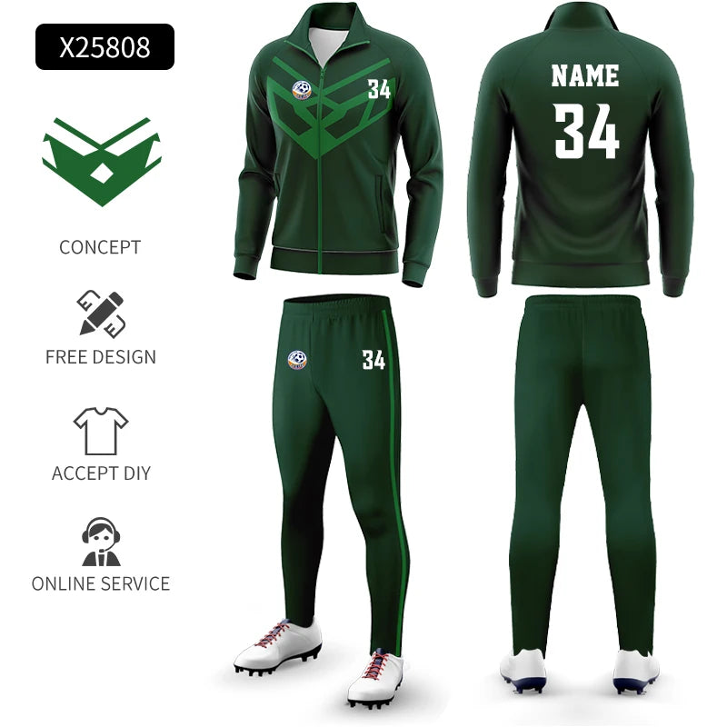 JianfeiCN Full Zip Fleece Tracksuit For Men And Women