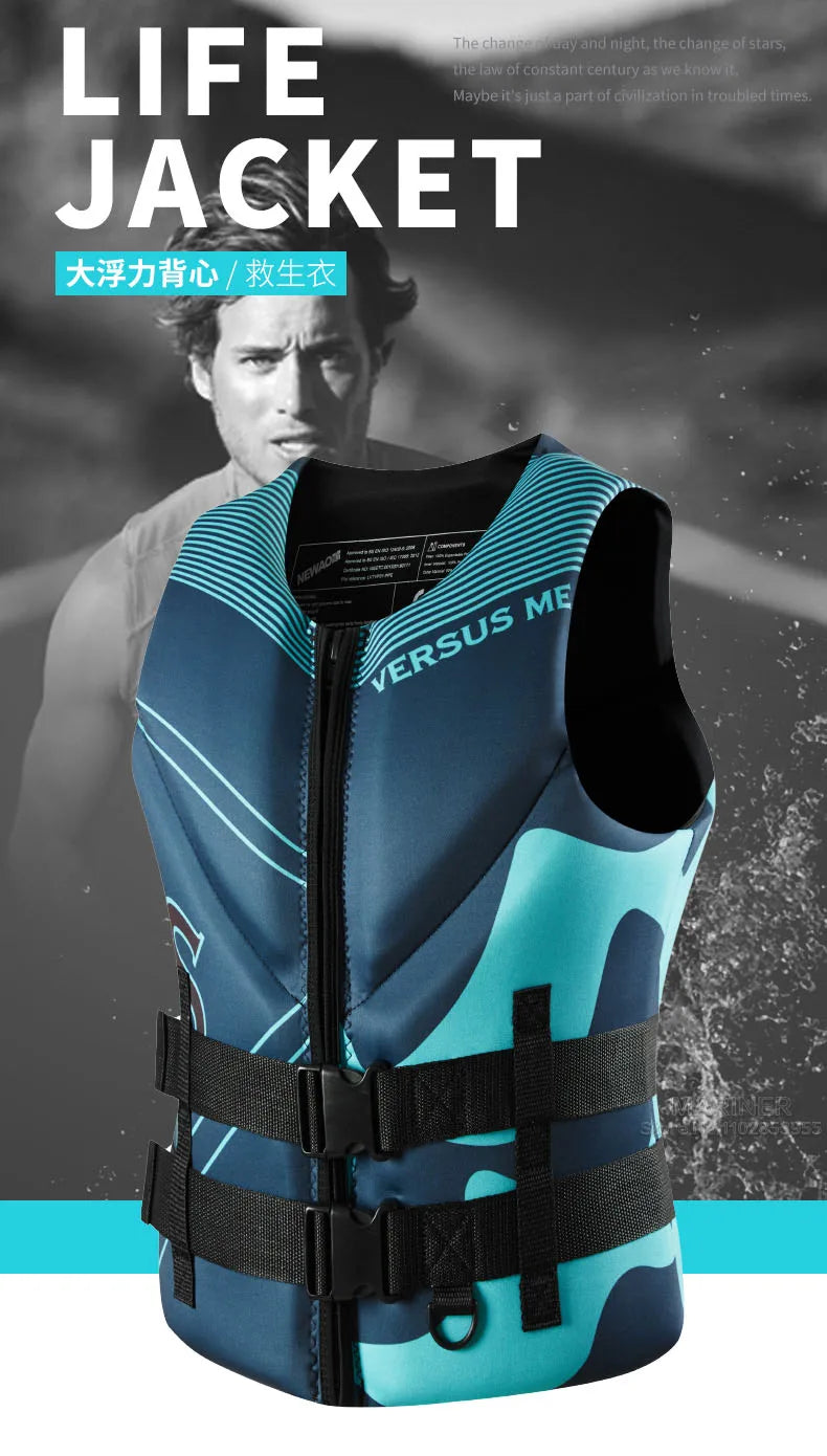 Life Jacket For Adults Kayak Jet Ski Wakeboard Sports Vest
