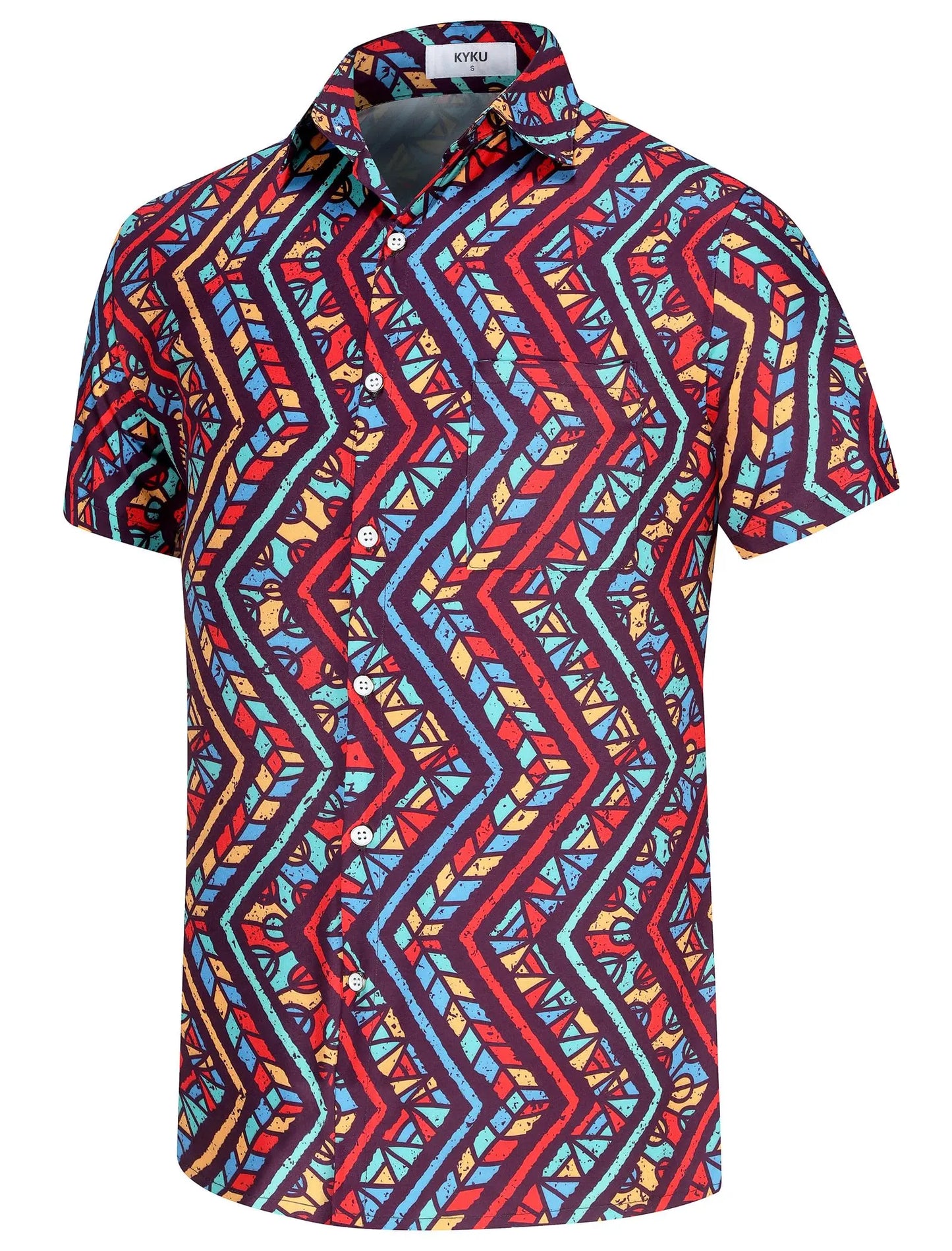 KYKU Mexico Shirt For Men Funny Hawaiian Button Down