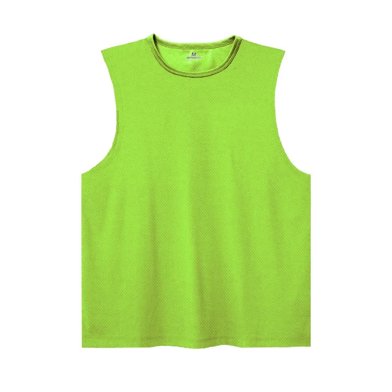 Summer Ice Silk Running Vest For Men Quick Dry Breathable