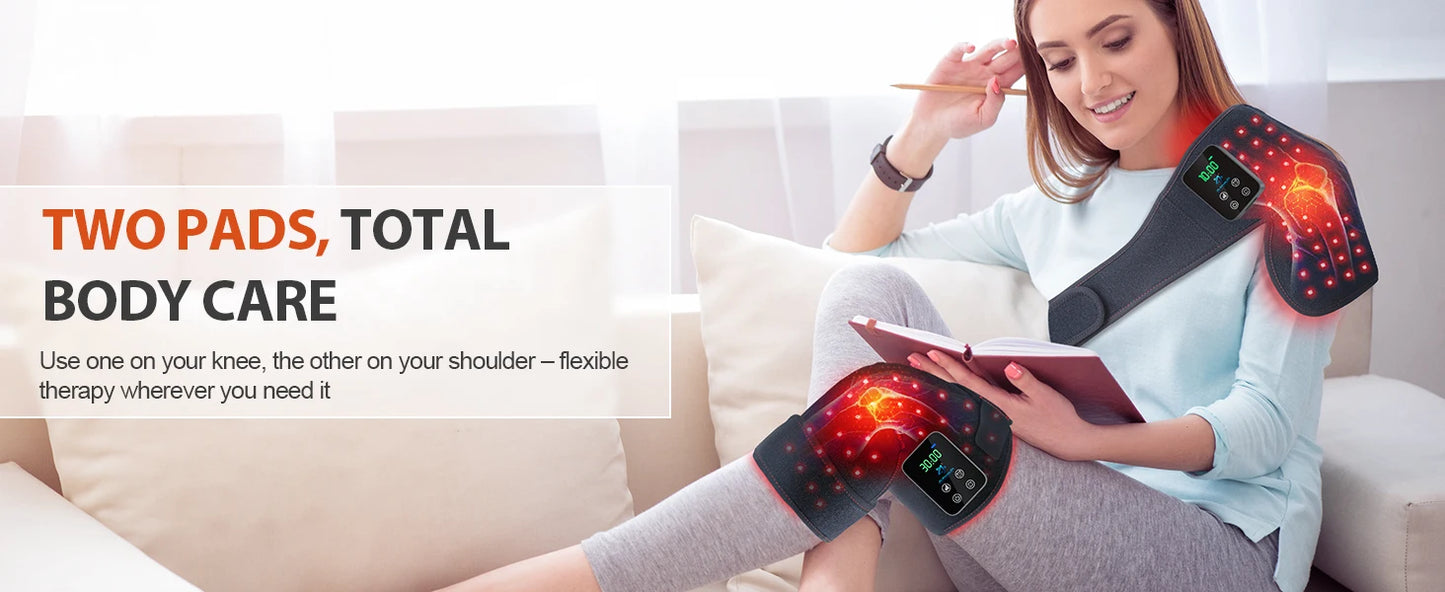 Astarexin Red Light Therapy Knee Wrap With 72 LEDs Rechargeable