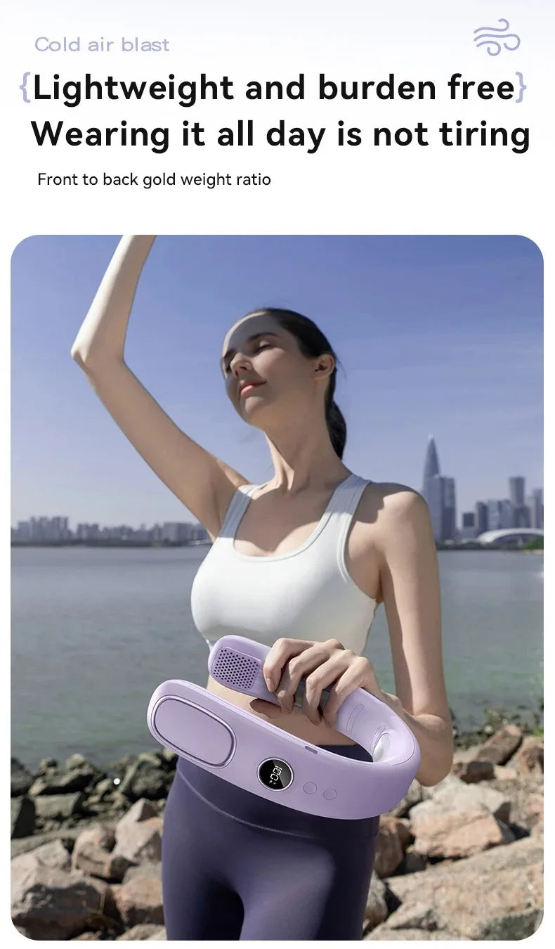 N90 Neck Fan Bladeless USB Rechargeable 5 Speed Portable
