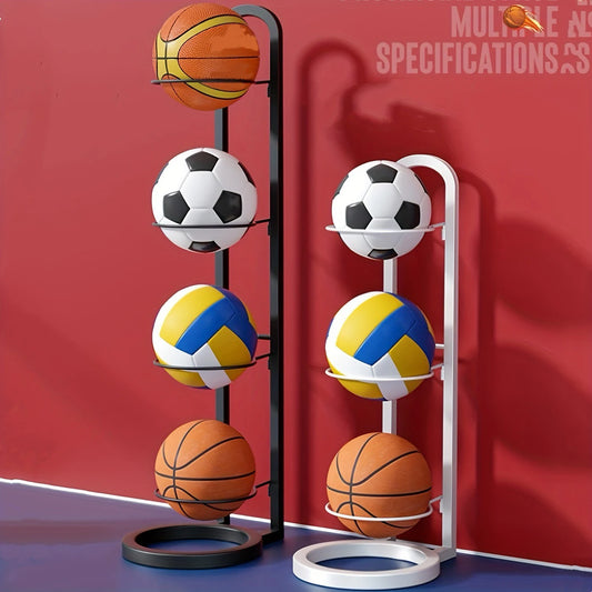 Indoor Kids Ball Storage Rack For Basketball Football Volleyball Kindergarten