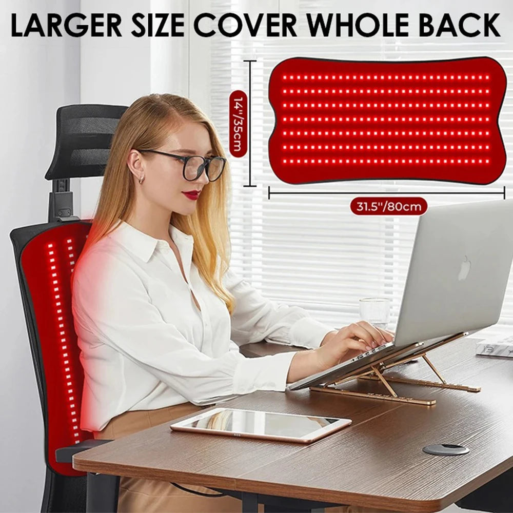 Vilnason Red Infrared Light Therapy Pad 660nm 850nm For Body