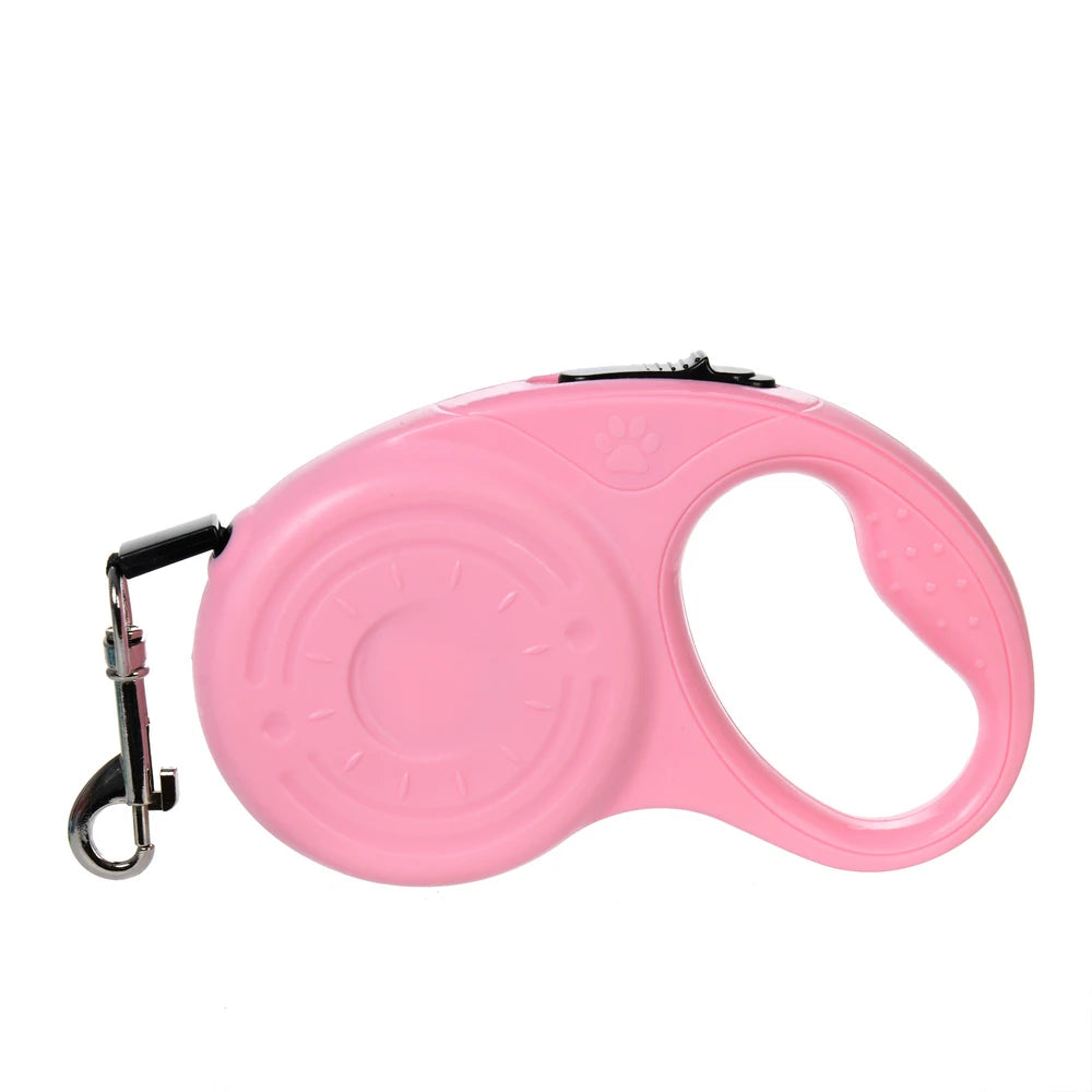 Retractable Nylon Dog Leash With ABS Case Heavy Duty