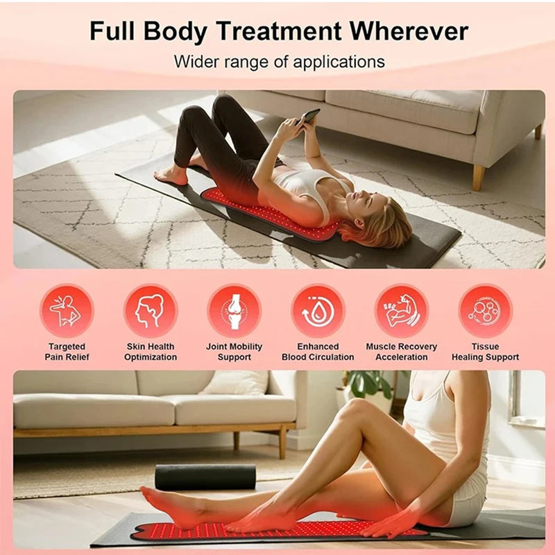 Vilnason Red Infrared Light Therapy Pad 660nm 850nm For Body