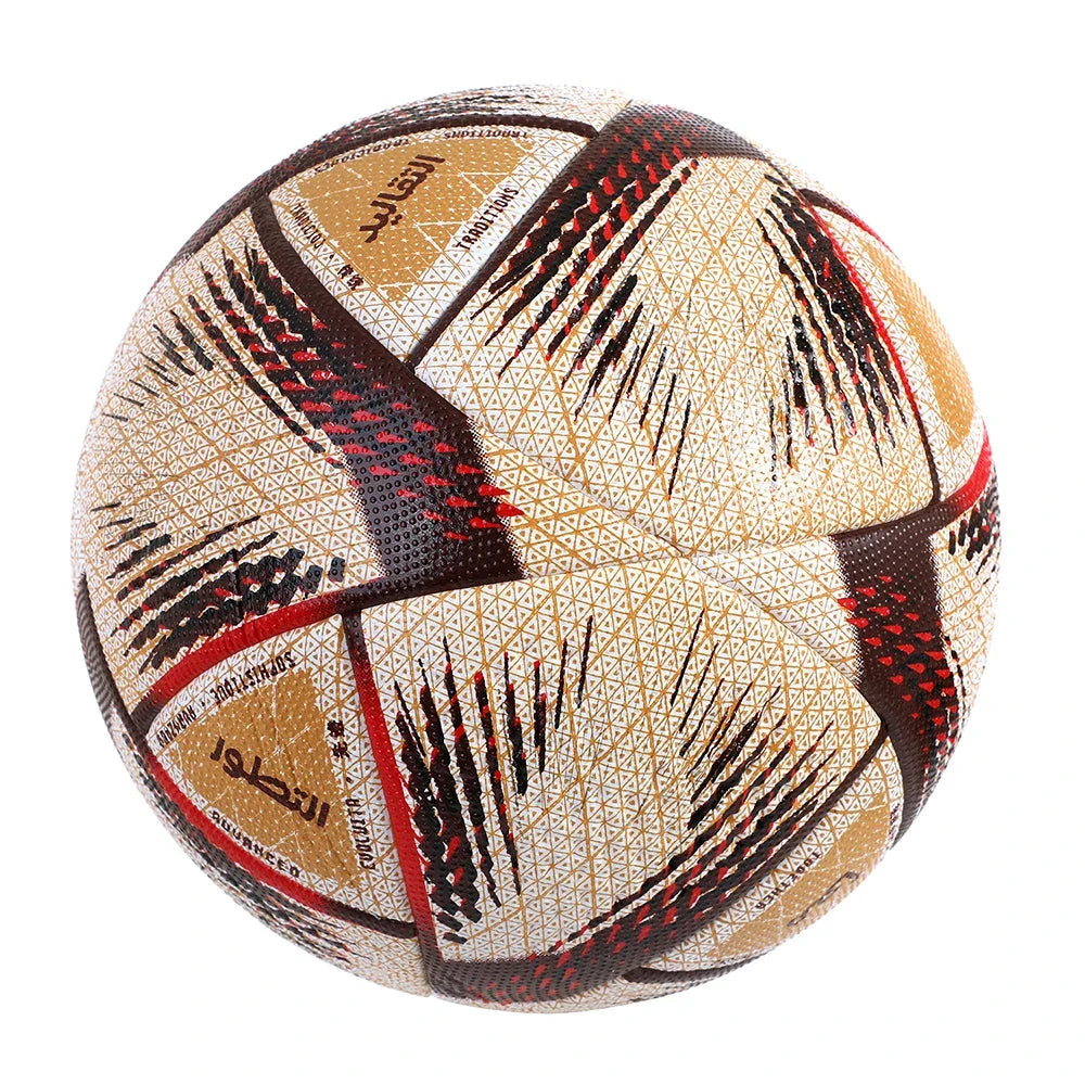 LISM Soccer Ball PU Leather Seamless Wear Resistant
