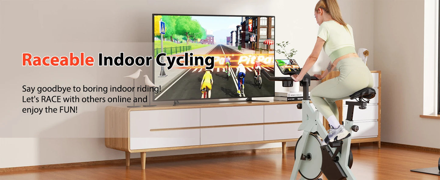 Superun 32 Level Magnetic Resistance Stationary Bike For Home Gym