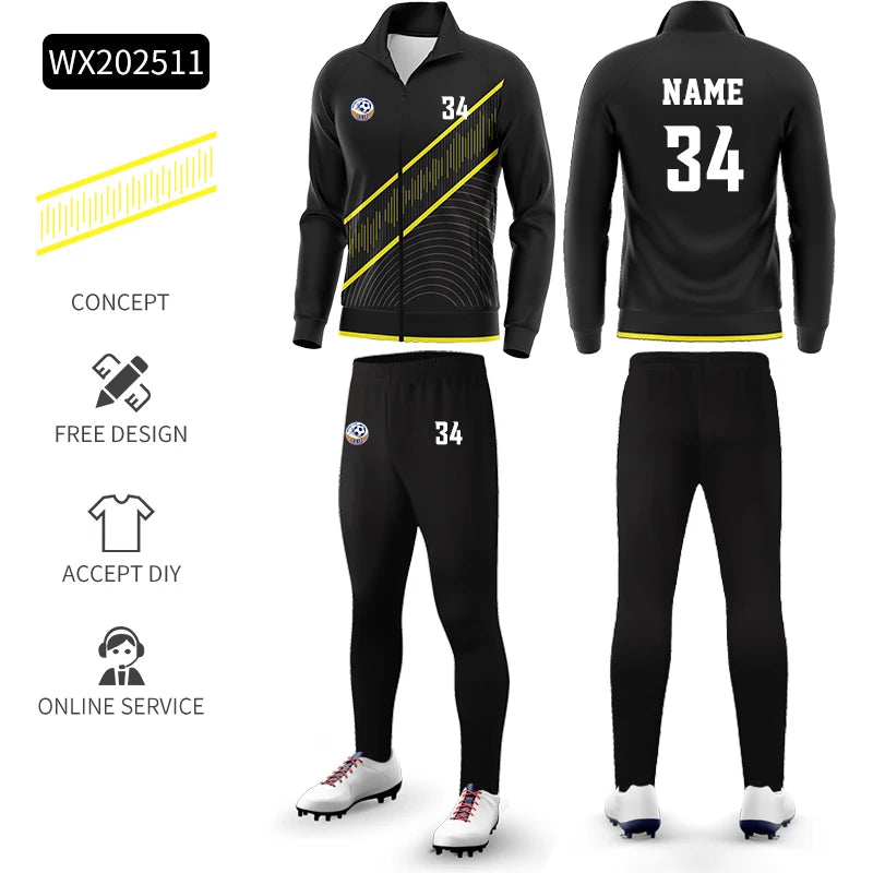 ATAGOESCN Unisex Tracksuit Sublimation Full Zip Sportswear