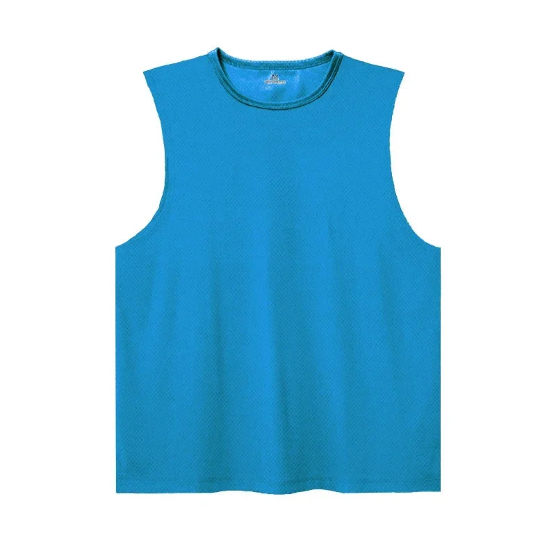 Summer Ice Silk Running Vest For Men Quick Dry Breathable