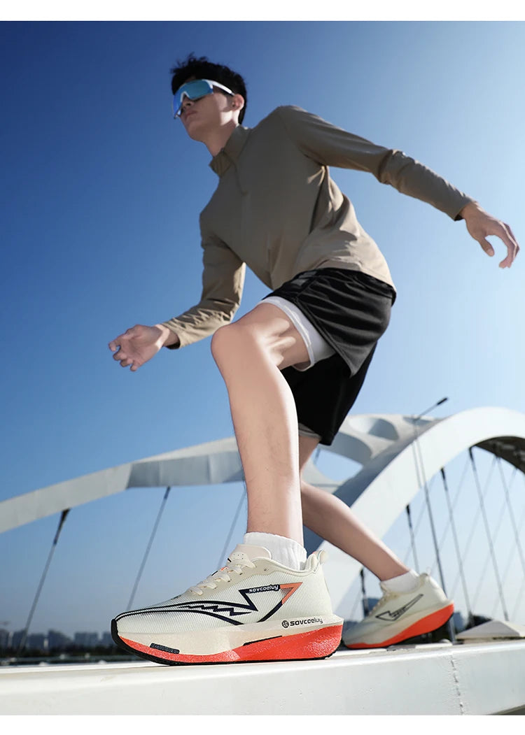 Men Running Shoes Lightweight Breathable Nonslip Sneakers