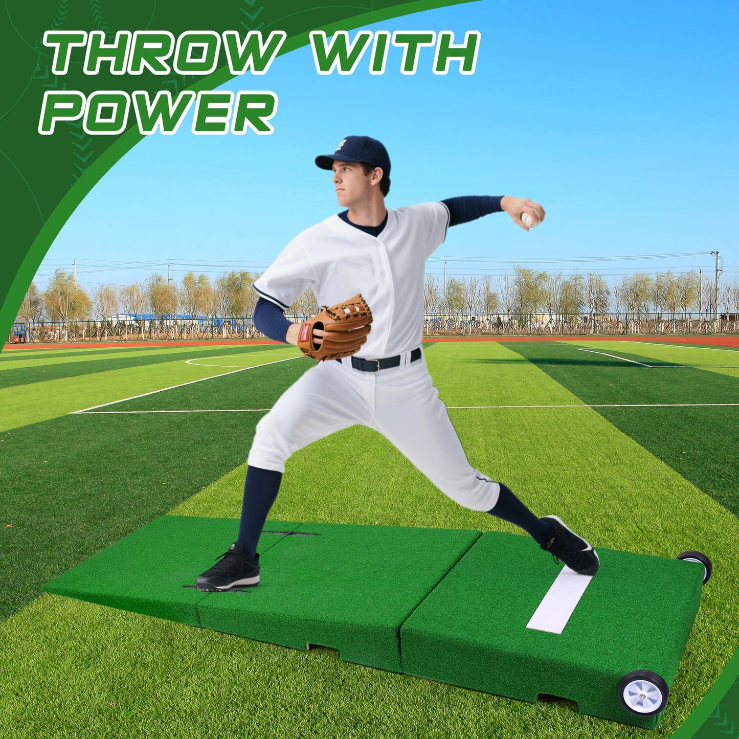 Baseball Pitching Mound Portable Foldable Practice Set