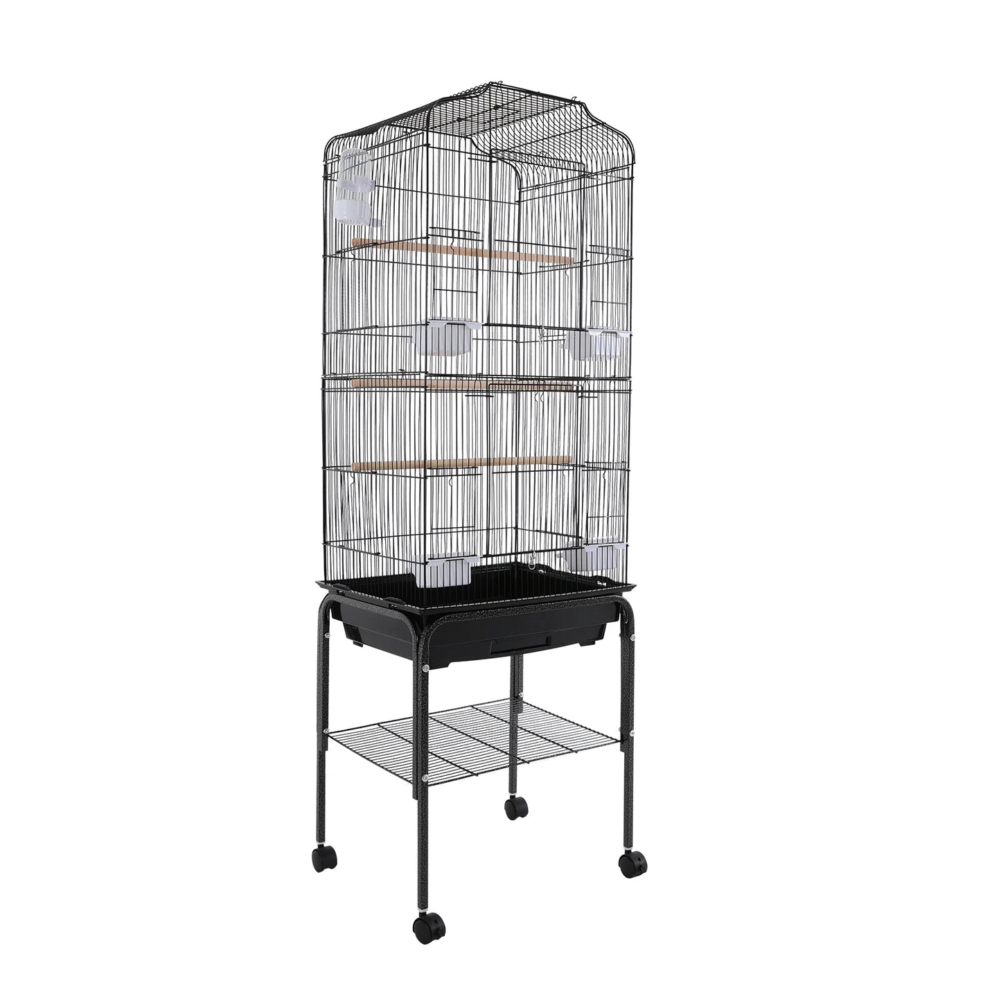 Iron Flight Cage With Stand And Wheels Lockable Door For Parrots