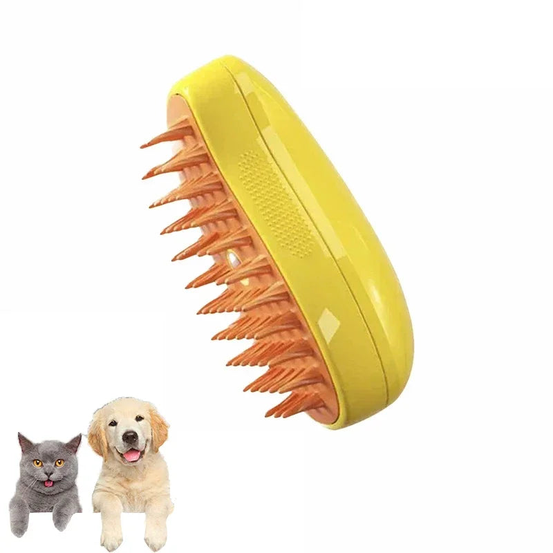 Cat Dog Steam Brush Grooming Sprayer 3 In 1 Massage