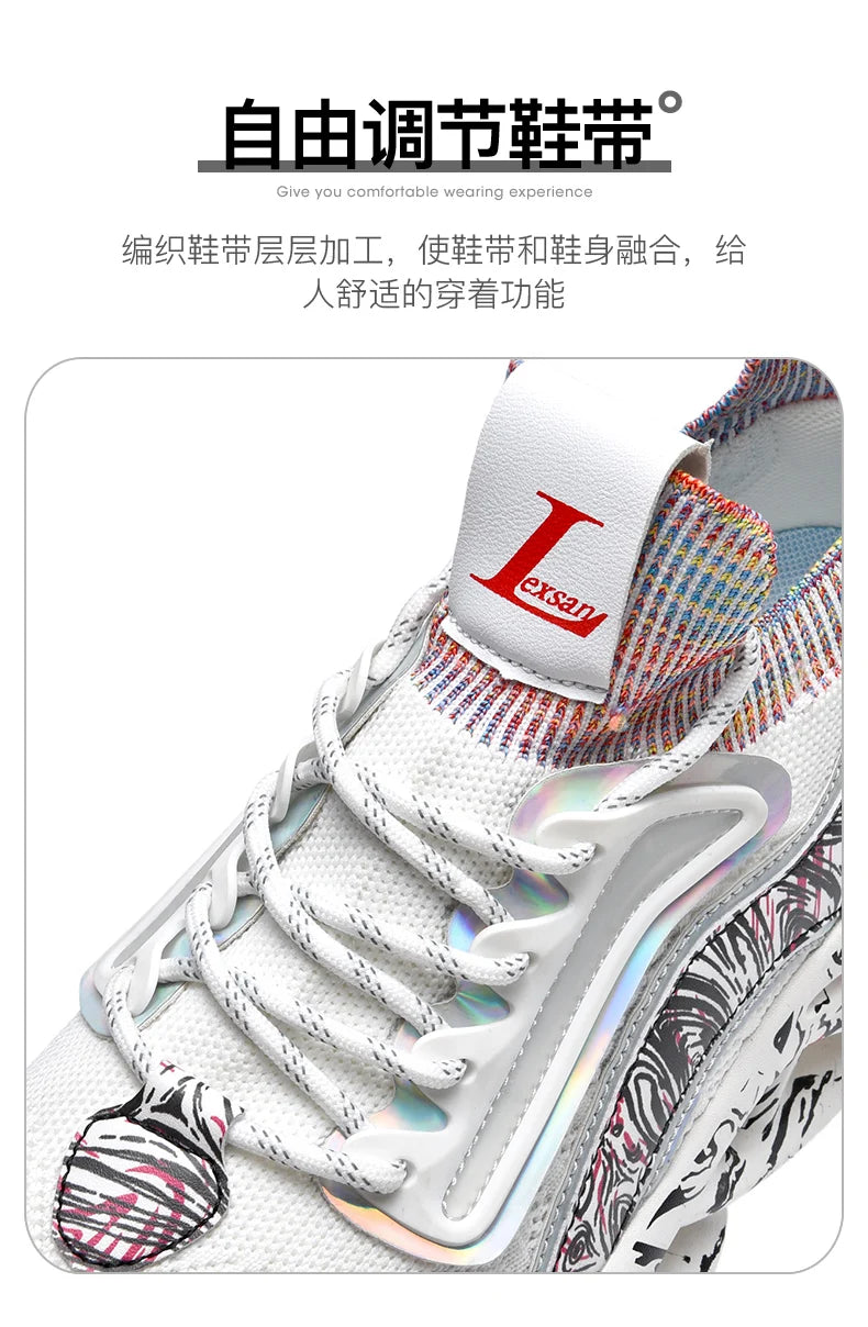 Lexsan Mens Casual Breathable Sneakers Running Shoes