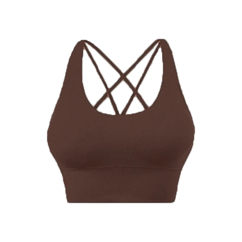 COZOK Cross Back Yoga Bra Tank Top Breathable For Women