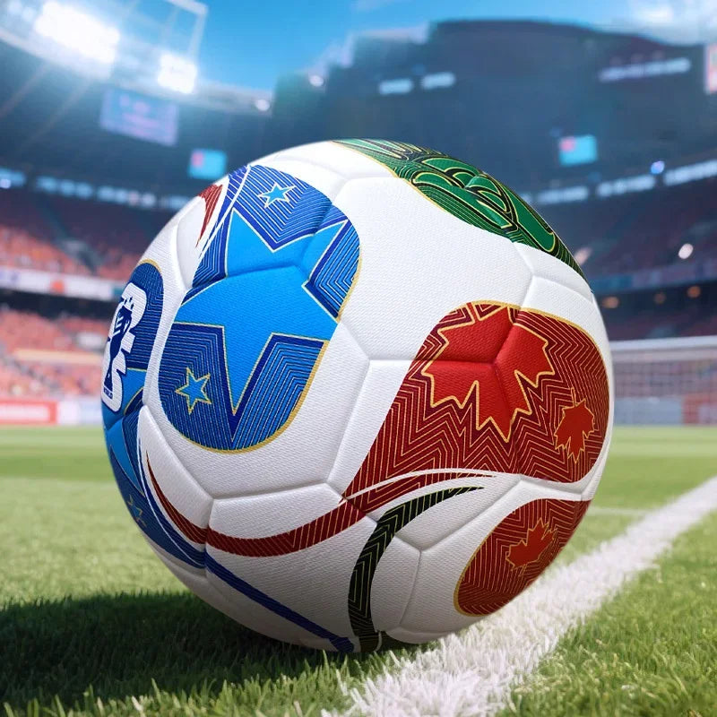 LISM Soccer Ball PU Leather Seamless Wear Resistant