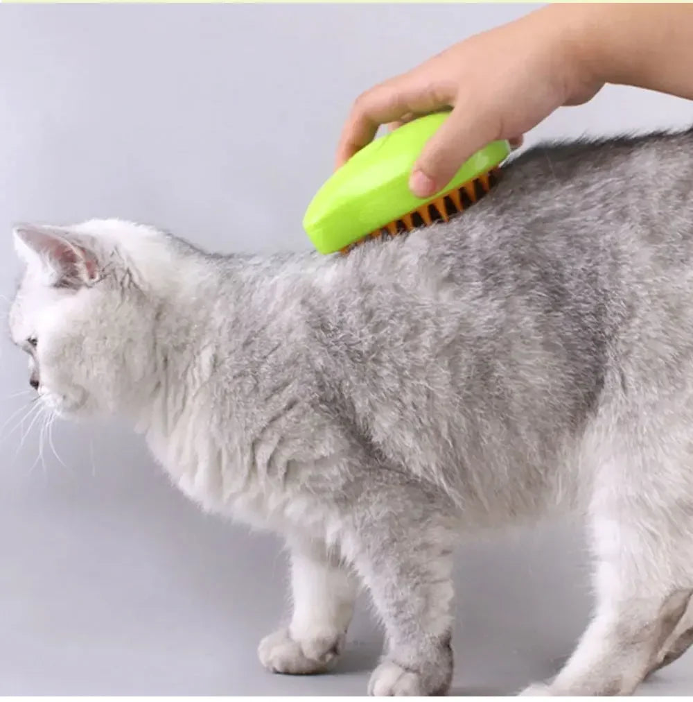 Cat Dog Steam Brush Grooming Sprayer 3 In 1 Massage