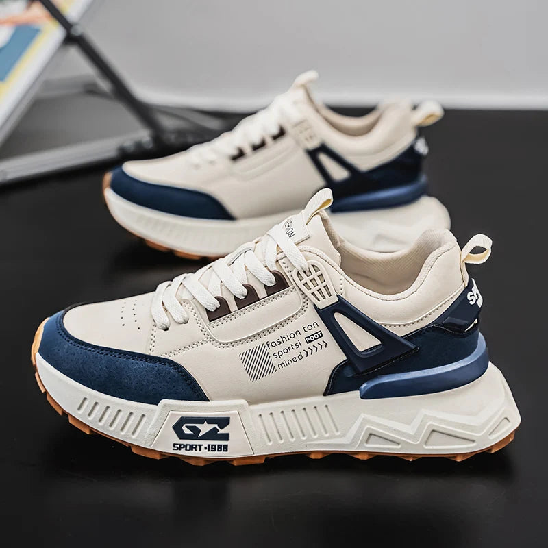 NONE Men's Casual Sports Shoes Thick Sole Breathable Running Shoes