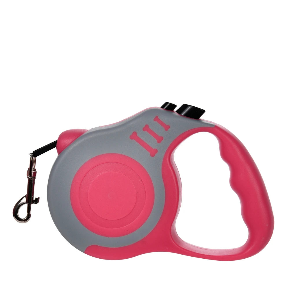 Retractable Nylon Dog Leash With ABS Case Heavy Duty