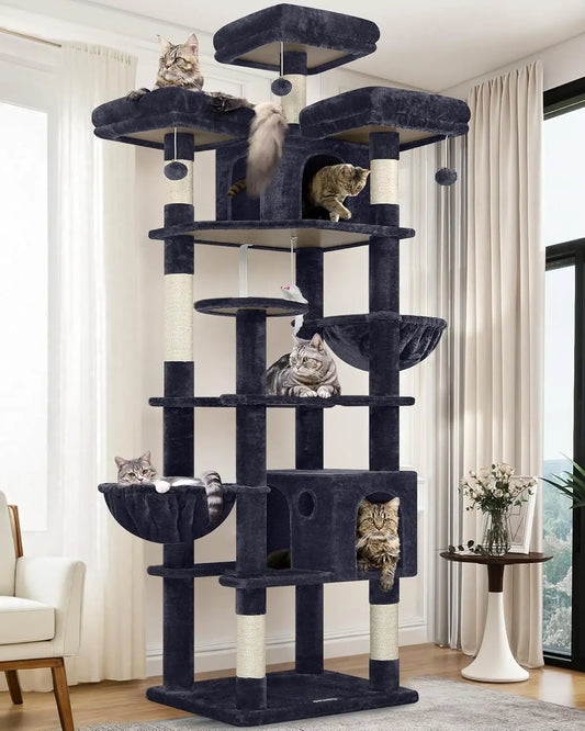 Cat Tree Tower for Multiple Cats With Scratching Posts Condos
