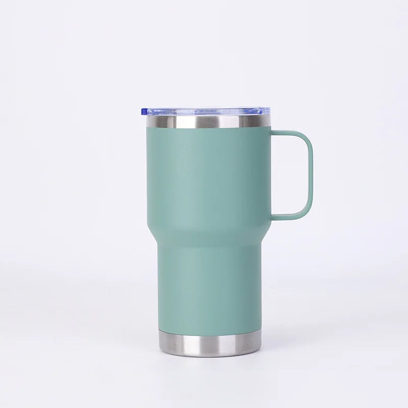 Stainless Steel Car Thermos Bottle With Handle Lid