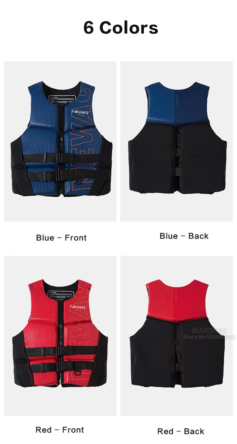 Life Jacket For Adults Kayak Jet Ski Wakeboard Sports Vest