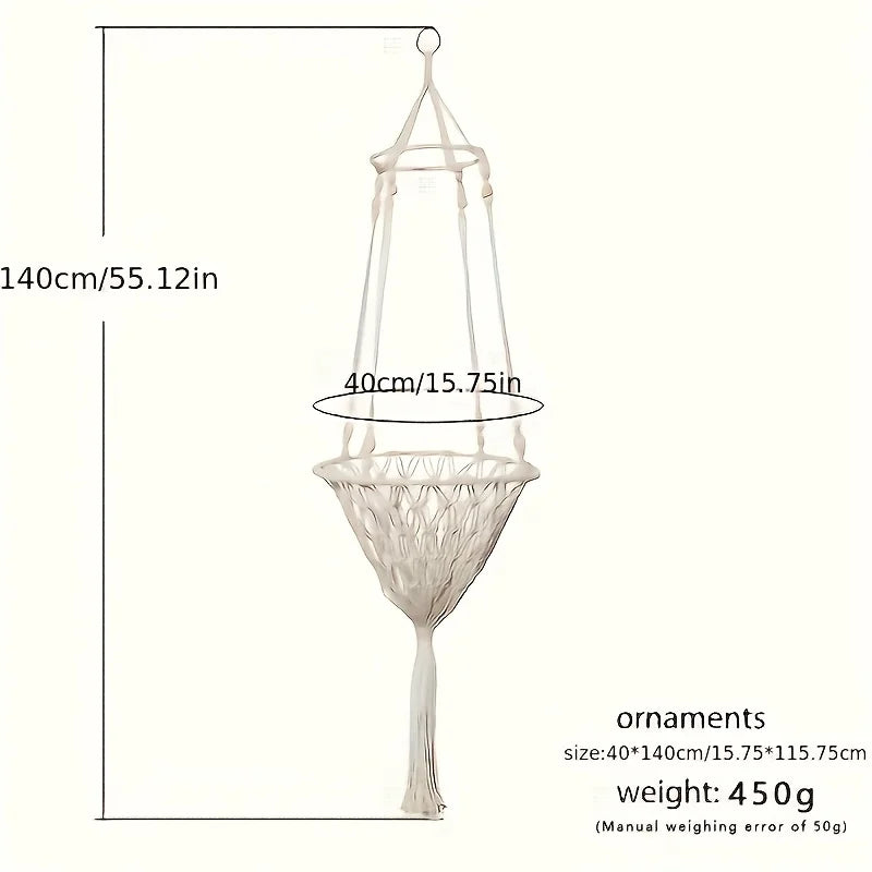 NONECN Handwoven Cotton Rope Cat Hammock