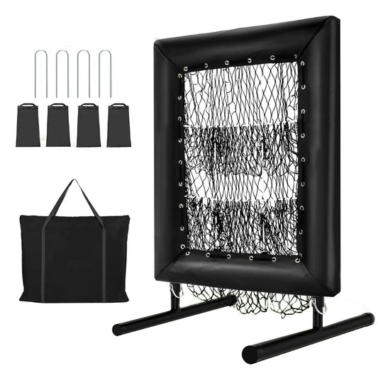 HiMISS Adjustable Pitching Net With Strike Zone And Carry Bag