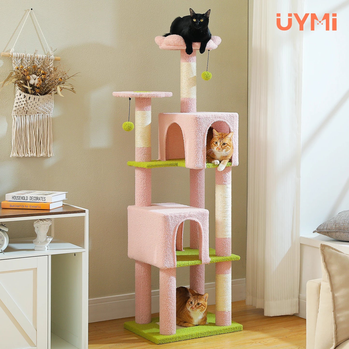 PAWZ Road Multi Level Cat Tree For Indoor Cats Condos
