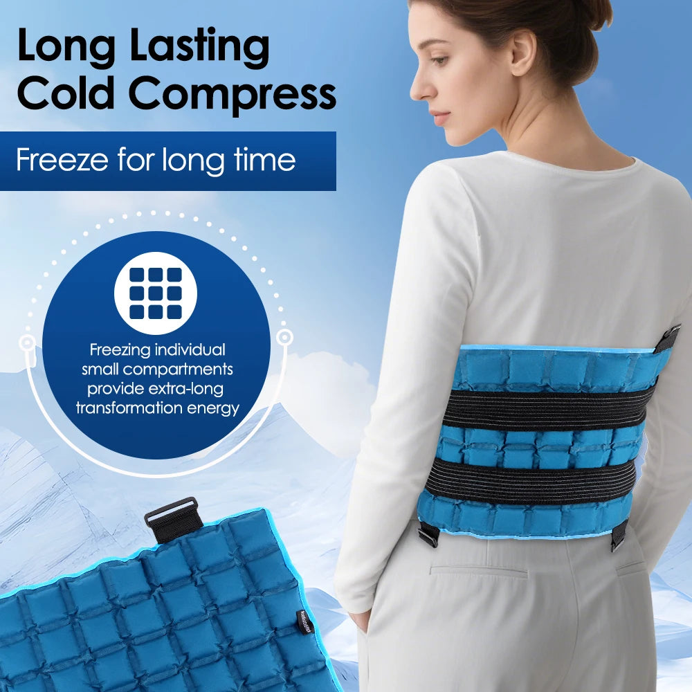 Hailicare Large Ice Pack Reusable Hot Cold Gel Muscle Relief