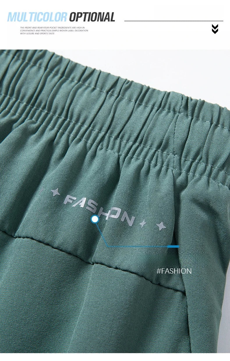 Men's Quick Dry Summer Shorts With Five Pocket Design Breathable