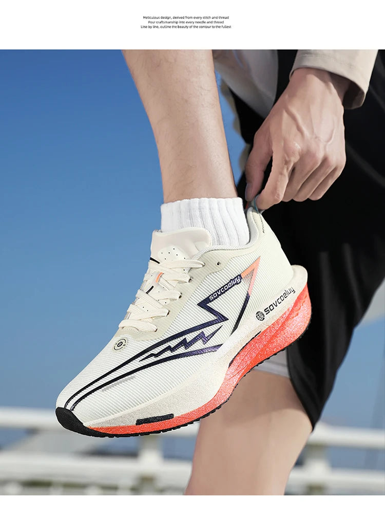 Men Running Shoes Lightweight Breathable Nonslip Sneakers