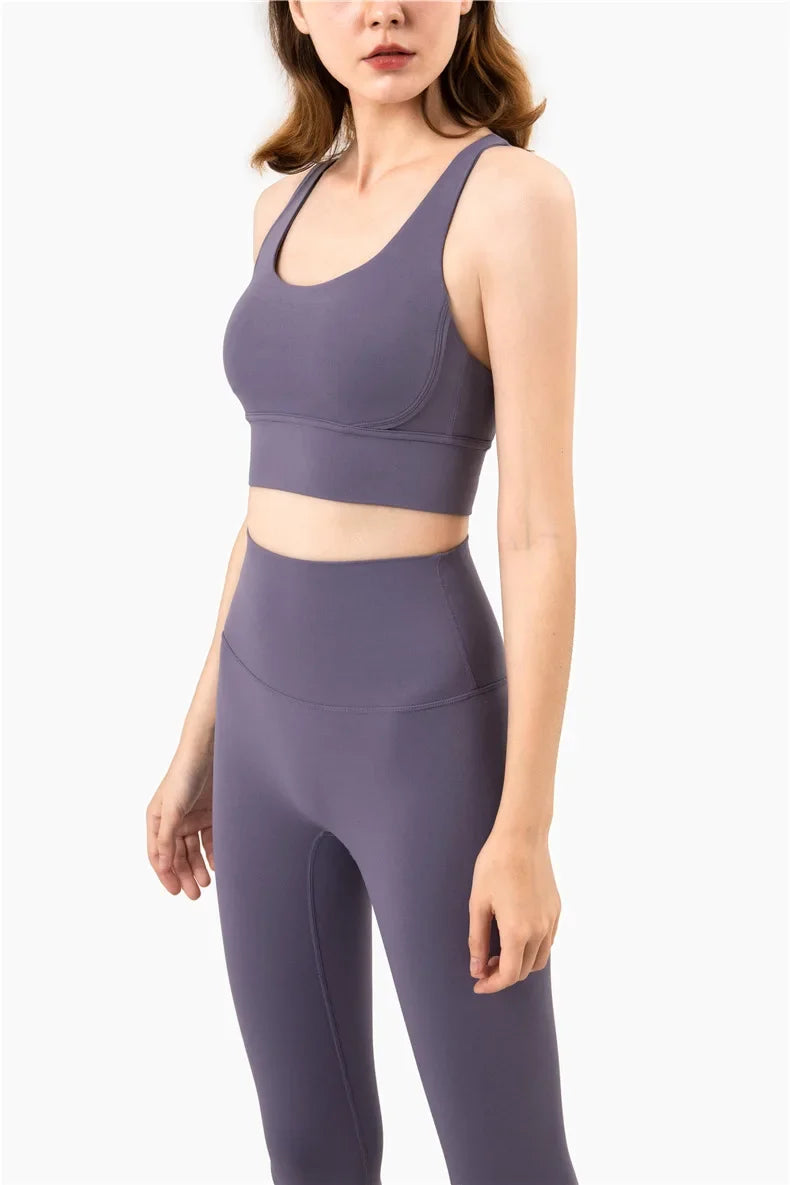 COZOK Cross Back Yoga Bra Tank Top Breathable For Women