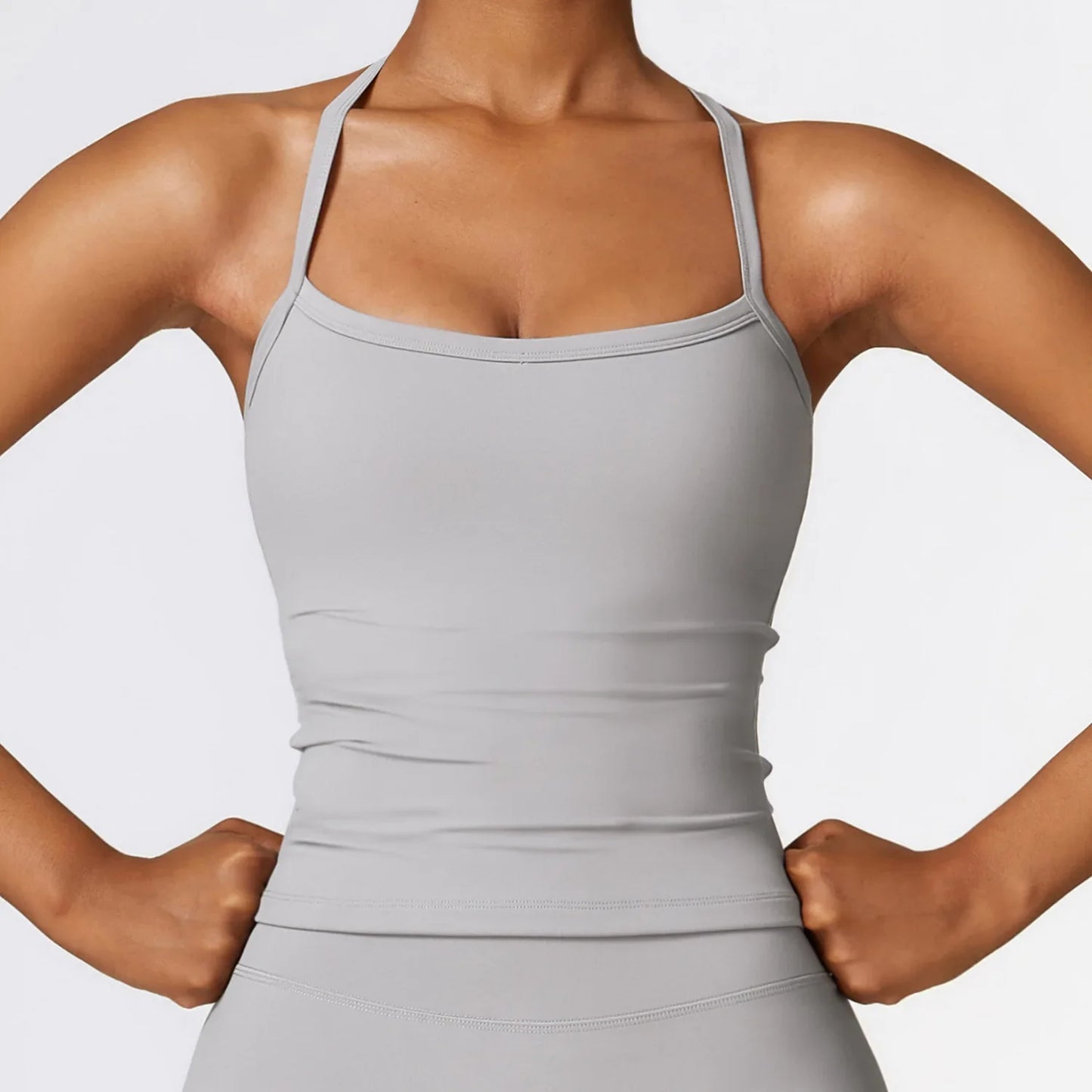 Women Cross Back Yoga Sports Bra Breathable Push Up Top
