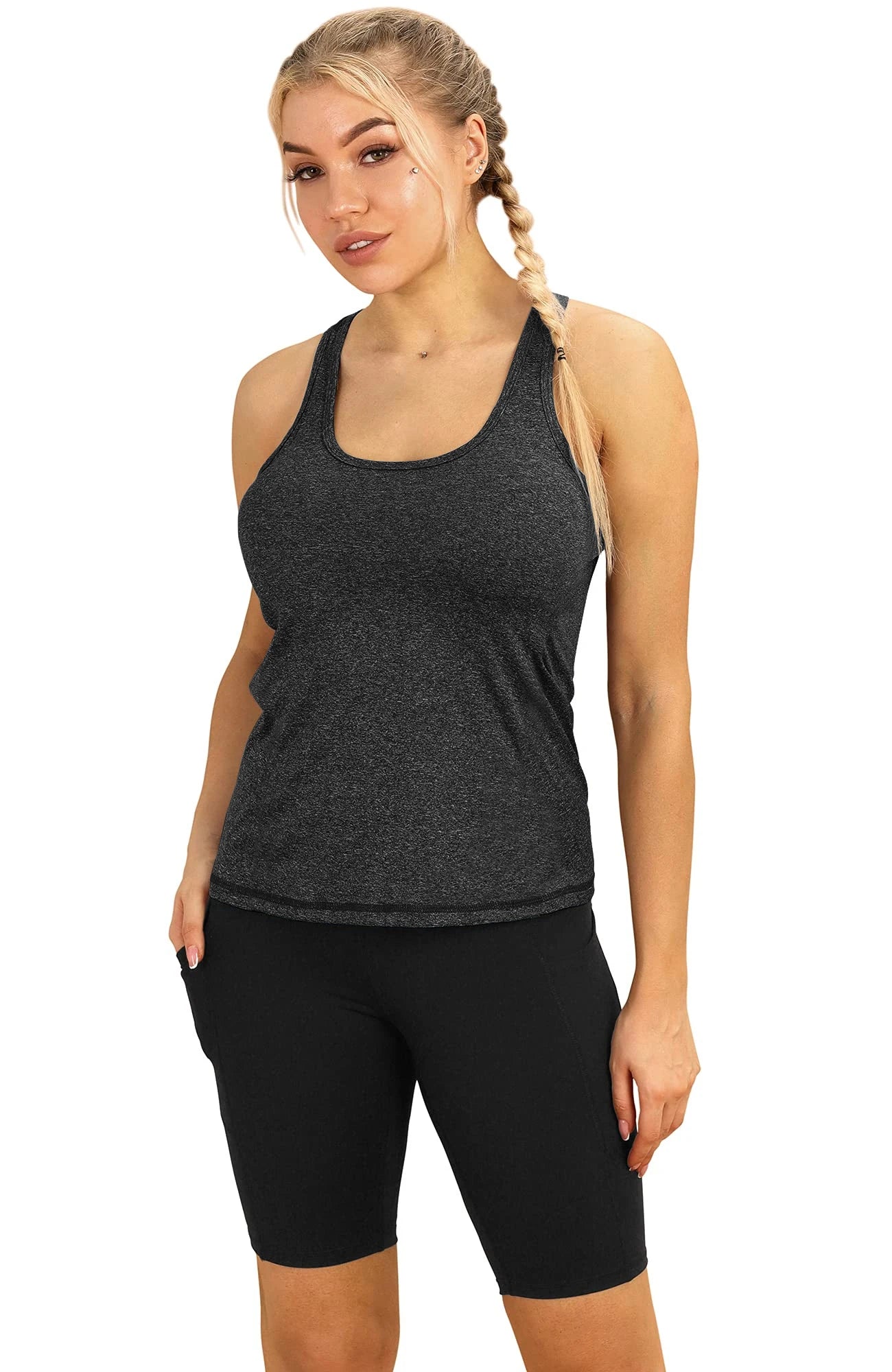 OVESPORTCN Womens Yoga Tank Tops 3 Pack Quick Dry Shirts