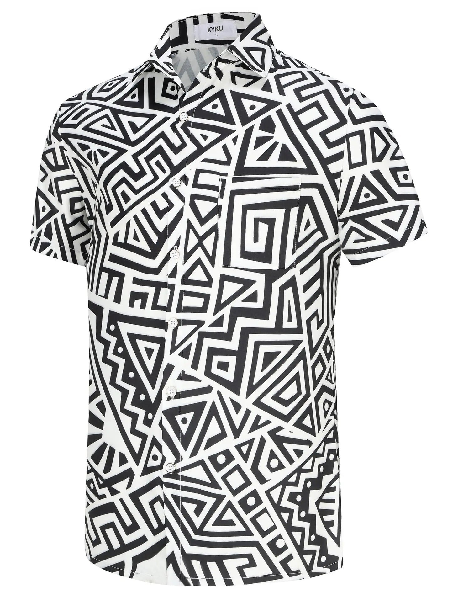 KYKU Mexico Shirt For Men Funny Hawaiian Button Down