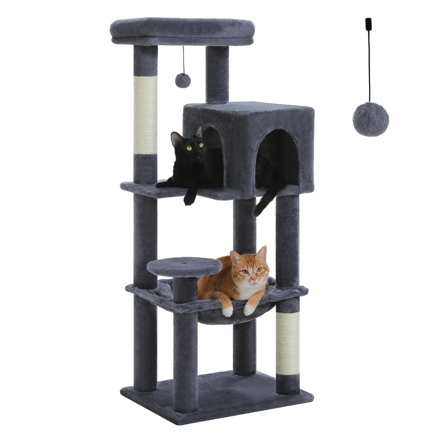 PAWZ Road Multi Level Cat Tree With Sisal Posts Condo