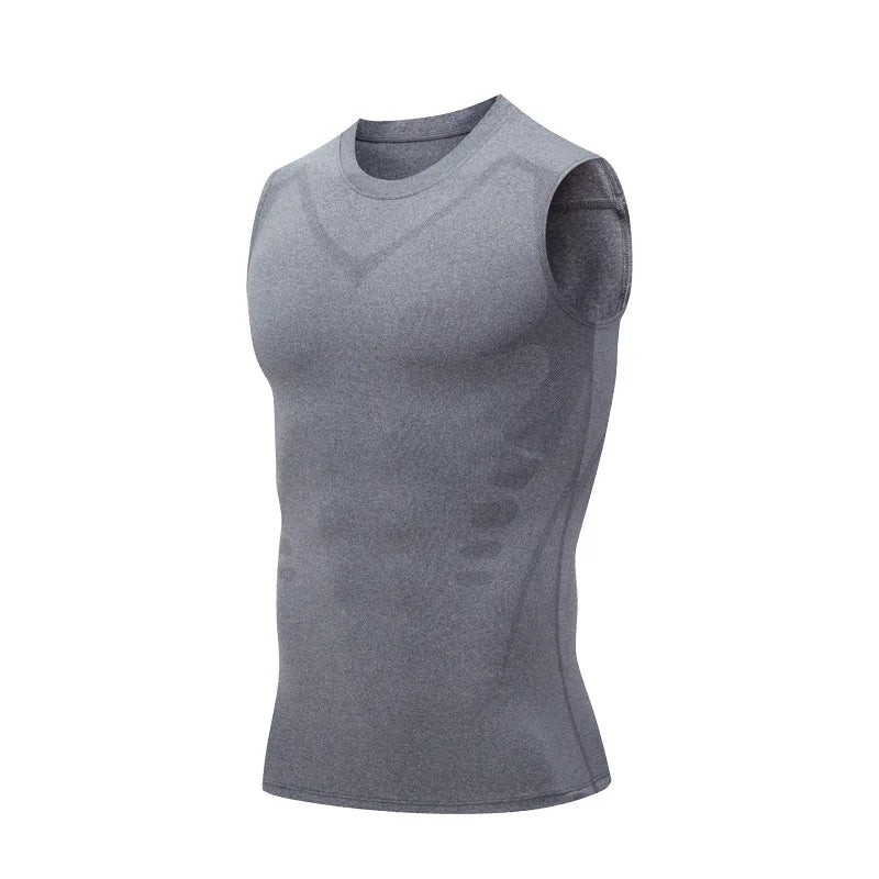 Men's Quick Dry Compression Tank Top for Gym and Workout