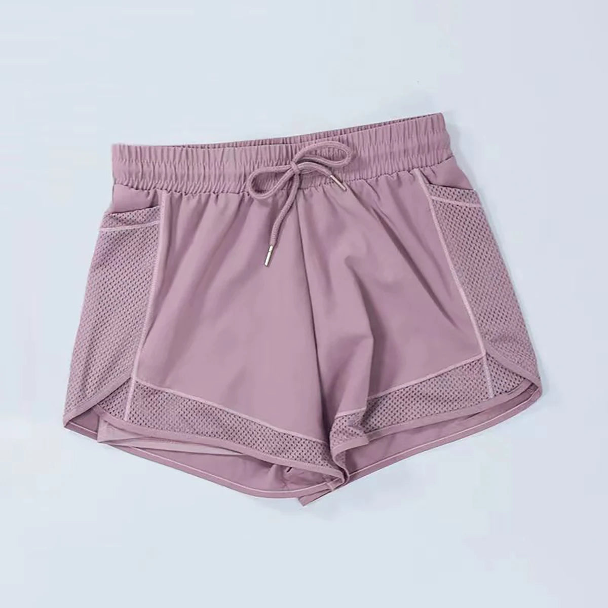 Women 2 In 1 Running Shorts With Breathable Mesh Liner