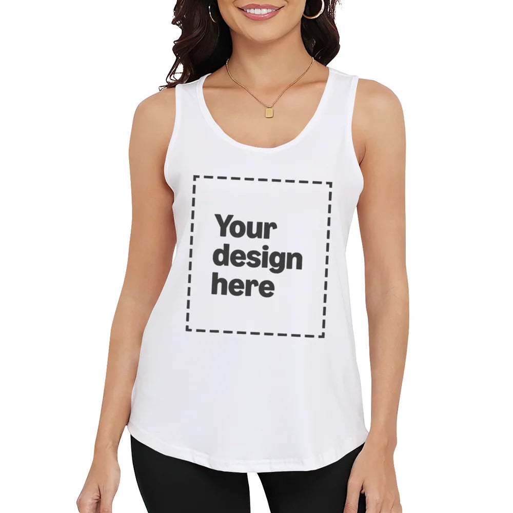 Personalized Womens Tank Top With Custom Photo Logo Text