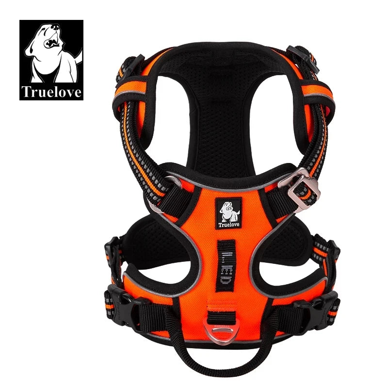 TrueLove Dog Harness Reflective Padded Quick Release Nylon