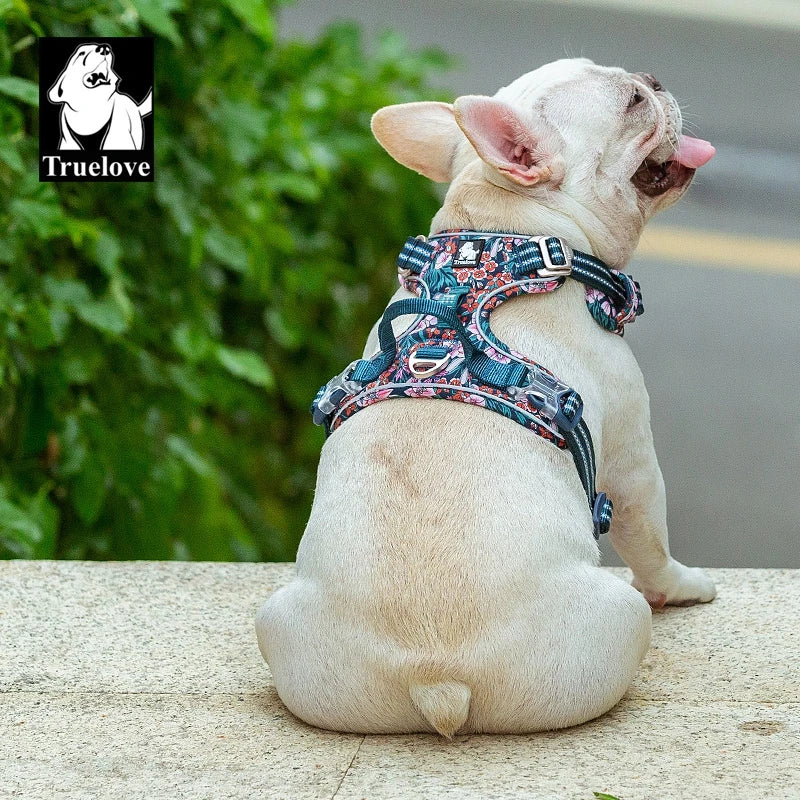 TrueLove Dog Harness Reflective Padded Quick Release Nylon