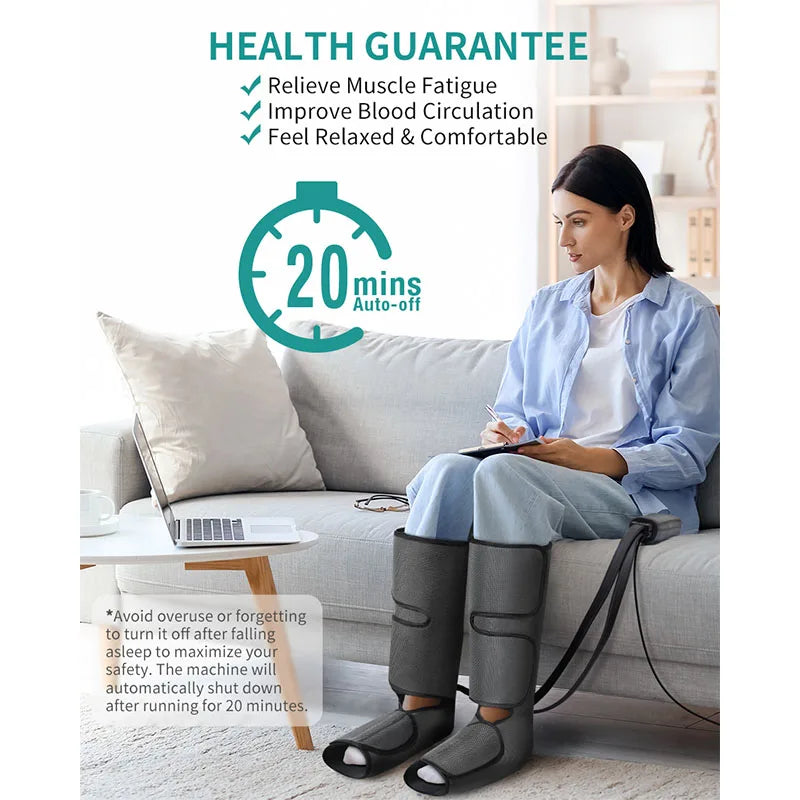 Nekteck Leg Massager Calf Wraps Air Compression Therapy For Circulation